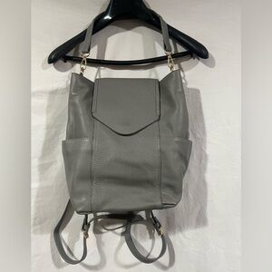 Danielle Nicole Gray Leather Backpack